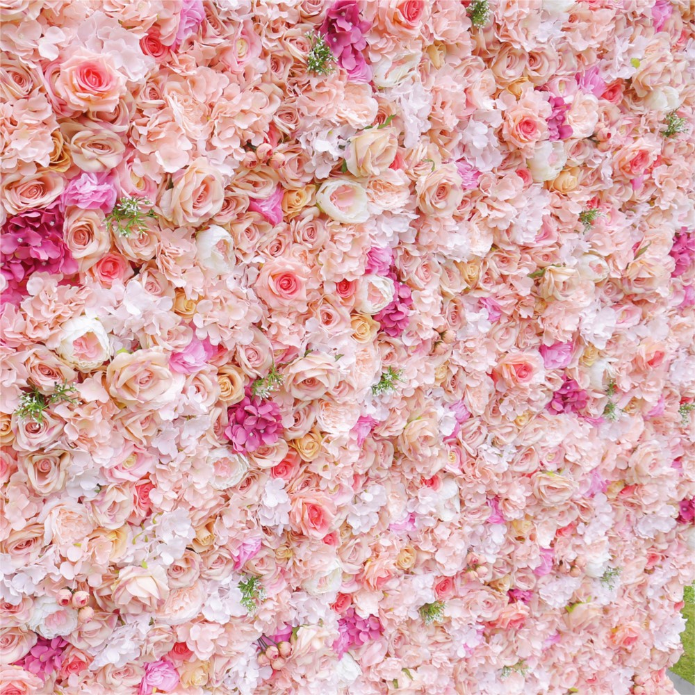 Uflower Pink Rose Hydrangea 5D - đánh giá và giá Flower Wall Panel