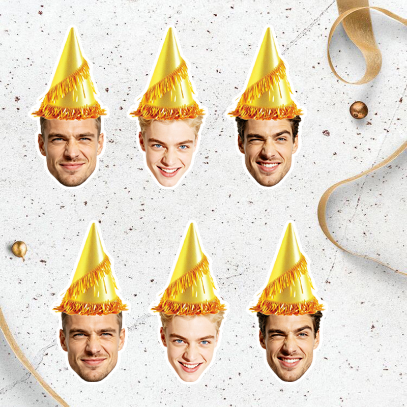 20/30pcs Personalized Human Fa - đánh giá và giá Party Hat Cone